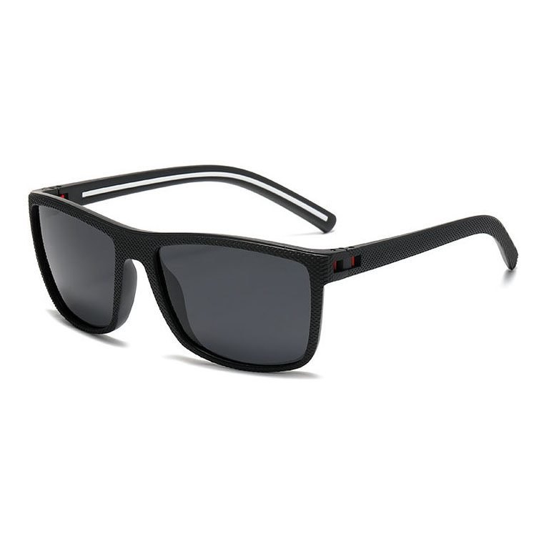 Unisex Polarized Carbon Texture Square PC Sunglasses RC830279