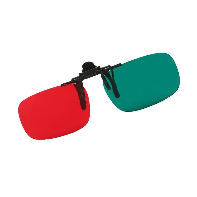 Unisex Red-Blue Red-Green Amblyopia Training Clip-On Glasses RC85625