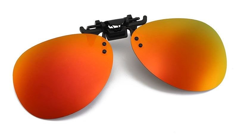 Unisex Polarized Aviator Clip-on Sunglasses RC85572