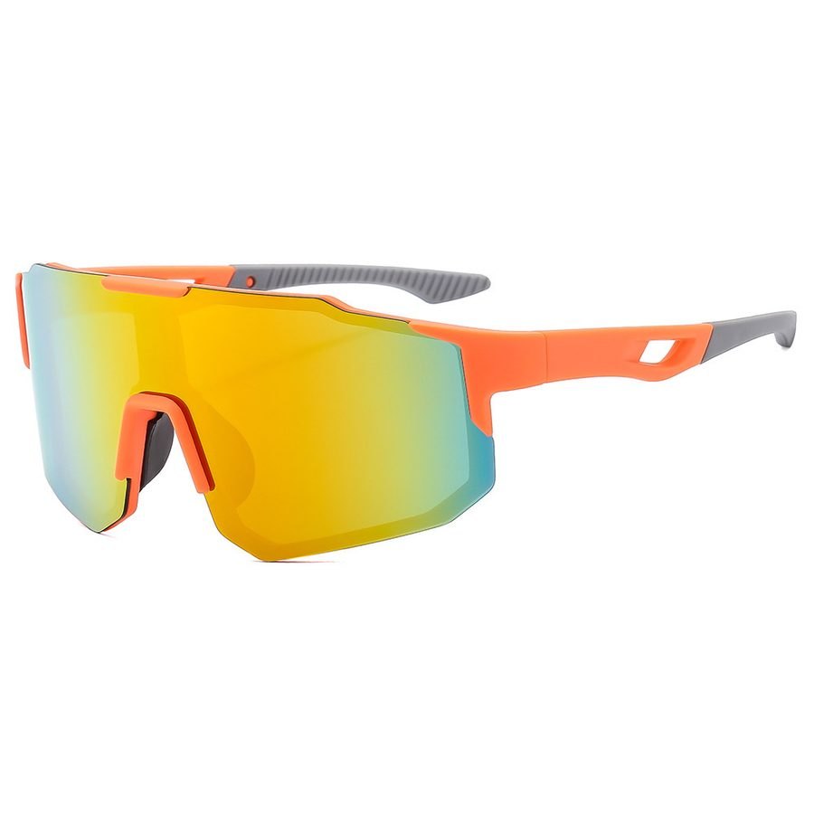 Men's Impact-Resistant Ultra-Light Wrap PC Sports Sunglasses RC253727