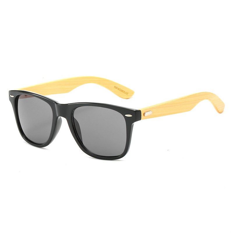 Unisex UV400 Small Bamboo Temple Sunglasses RC71142