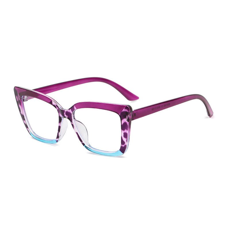 Women's Wide Colour-Block PC Blue Light Glasses RC71086