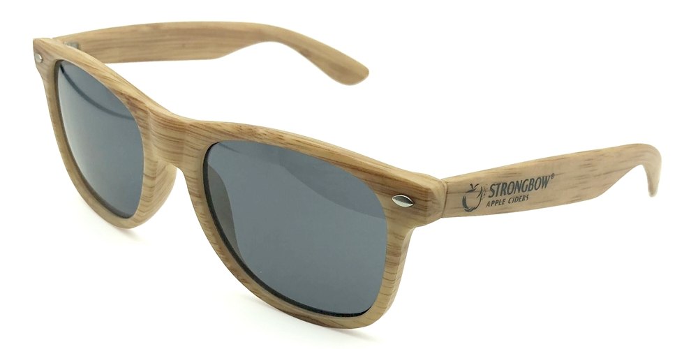 Unisex UV400 Wood Grain PC Sunglasses RC170321