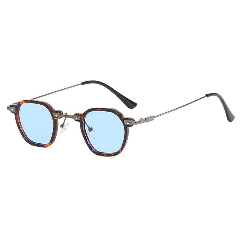 Unisex UV400 Retro Small Plastic-Metal Sunglasses RC24652