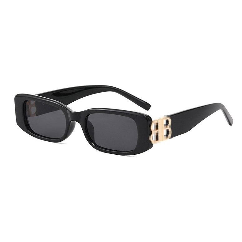 Unisex UV400 Retro Square Plastic-Metal Sunglasses RC52413