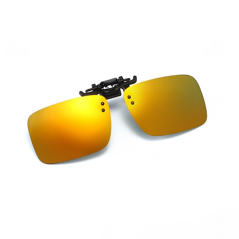 Unisex Polarized Square Clip-on Sunglasses RC85575