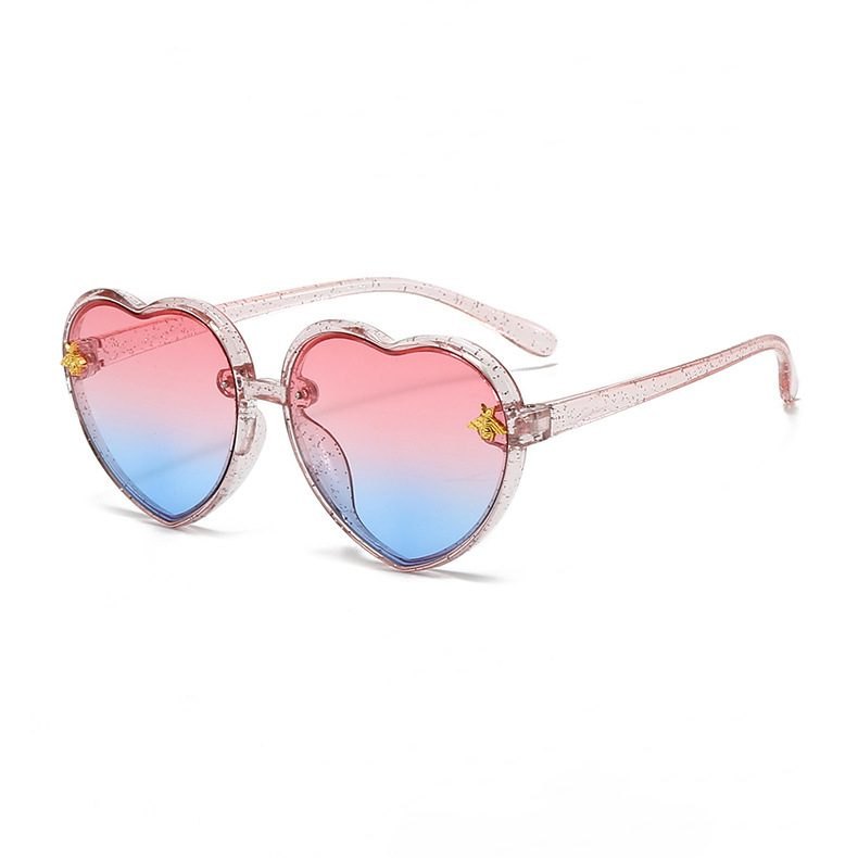 Girls' UV400 Sun Protection Heart Kids Sunglasses RC66965