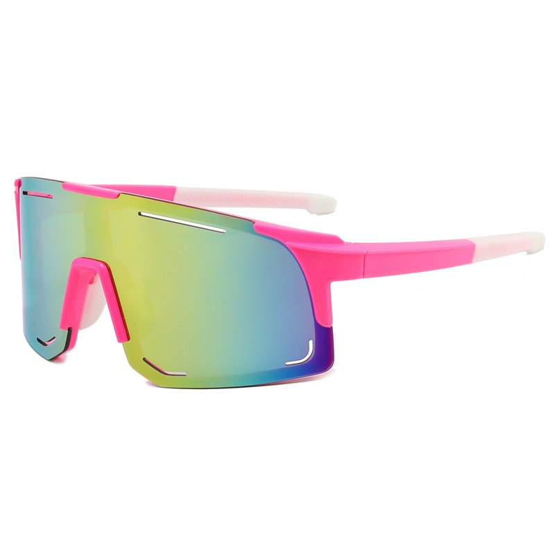 Unisex Mirror Impact-Resistant Wrap PC Sports Sunglasses RC88214