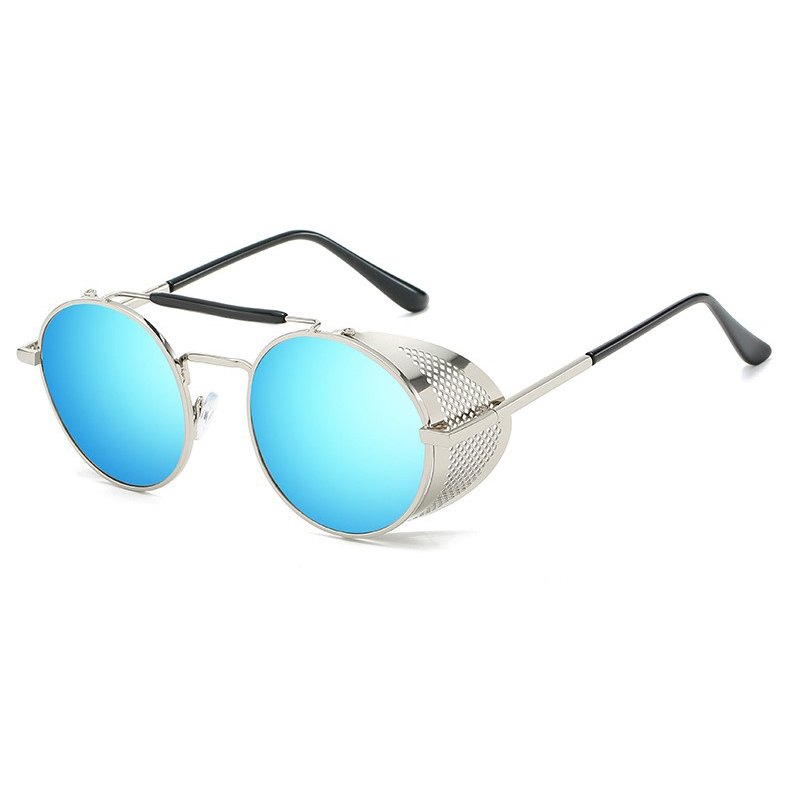 Men's UV400 Punk Double Bridge Metal Sunglasses RC20759